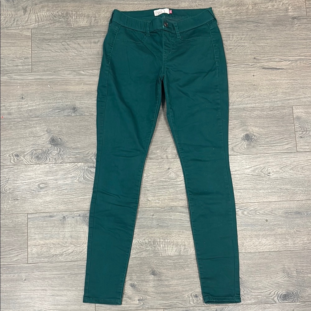 SO Green Skinny Jeans Vibrant Stretch Denim Pants
